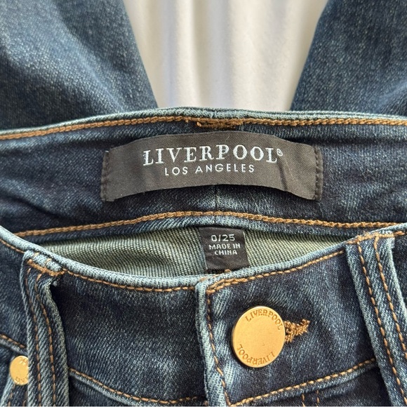Liverpool Los Angeles Kennedy Straight Jeans, Size 0/25 - Picture 3 of 4